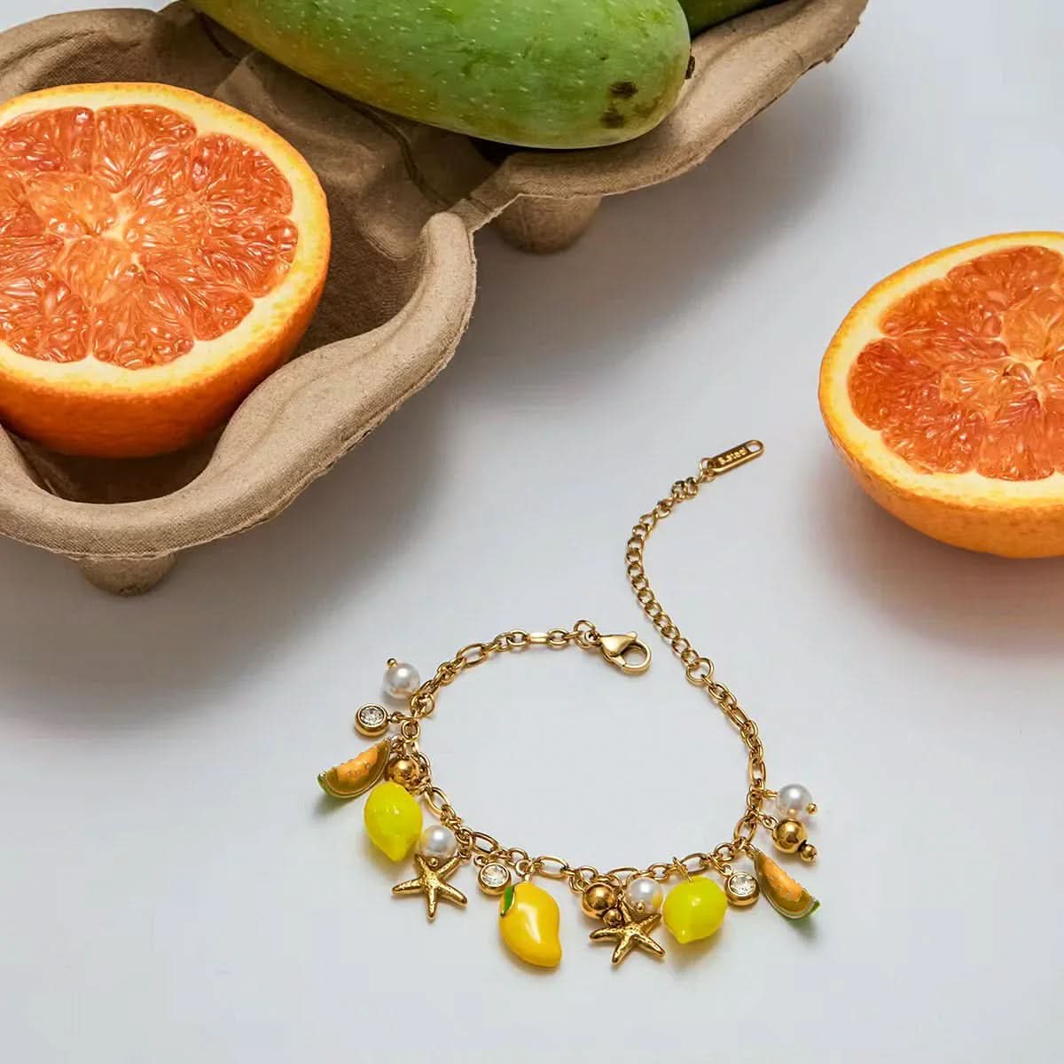 Lemon Charms Bracelet - AYUNA
