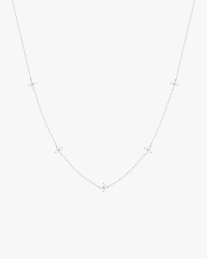 Loria Necklace Multi - Silver - AYUNA