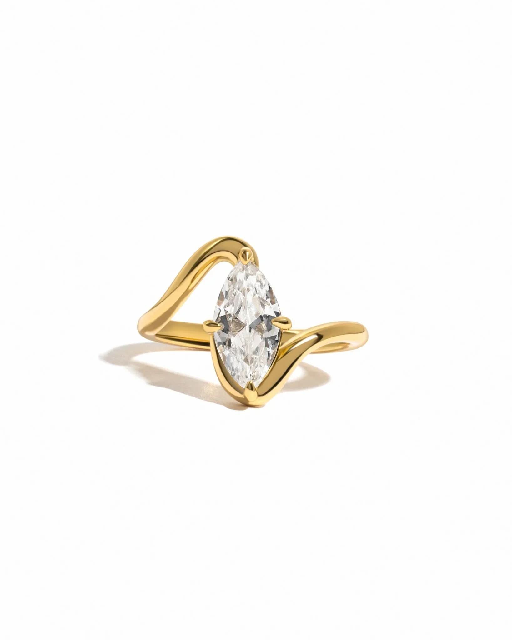 Marquise Swirl Ring - AYUNA