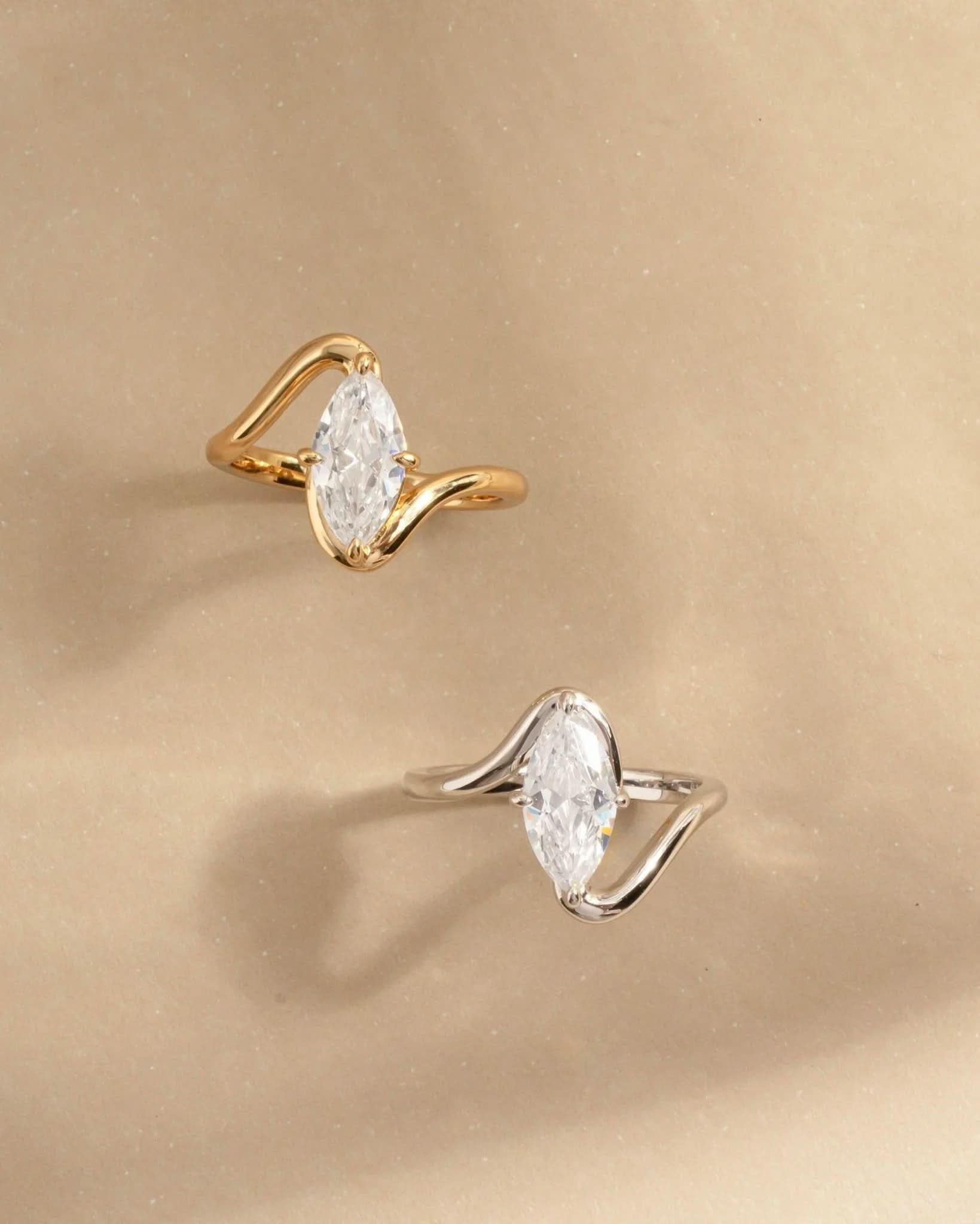 Marquise Swirl Ring - AYUNA