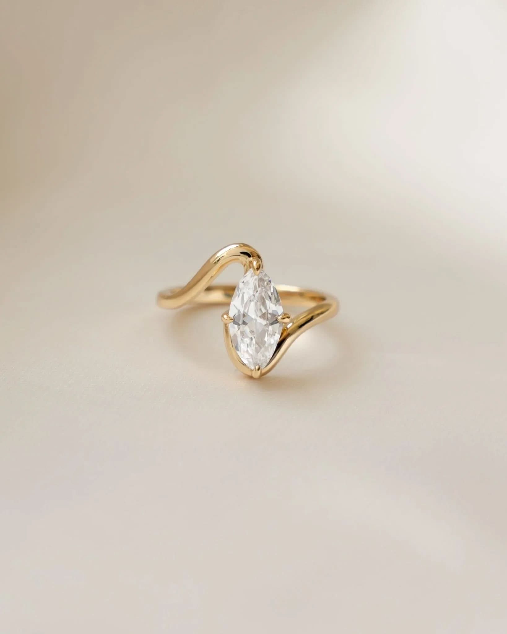 Marquise Swirl Ring - AYUNA