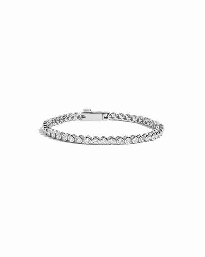 Mini Round Bezel Tennis Bracelet - AYUNA