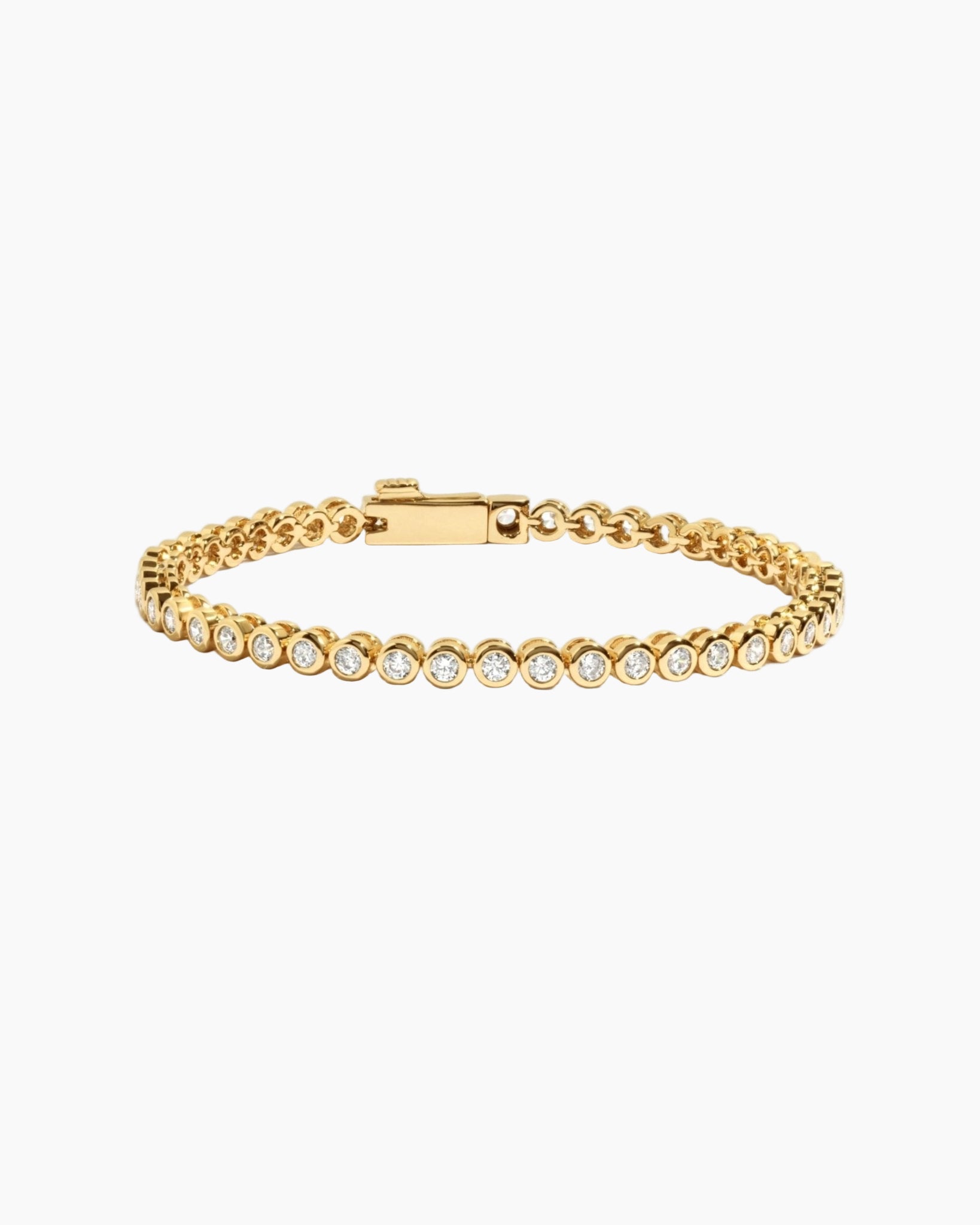 Mini Round Bezel Tennis Bracelet - AYUNA