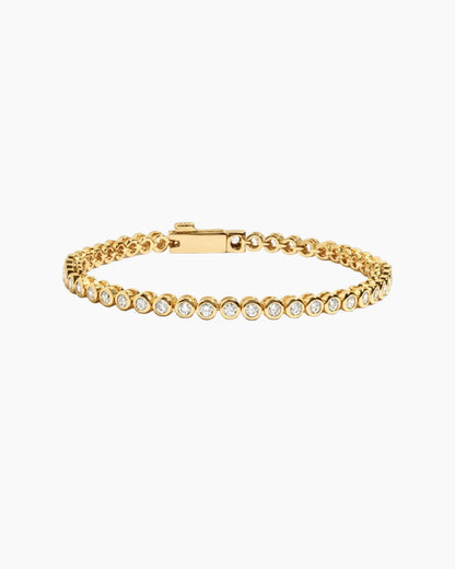 Mini Round Bezel Tennis Bracelet - AYUNA