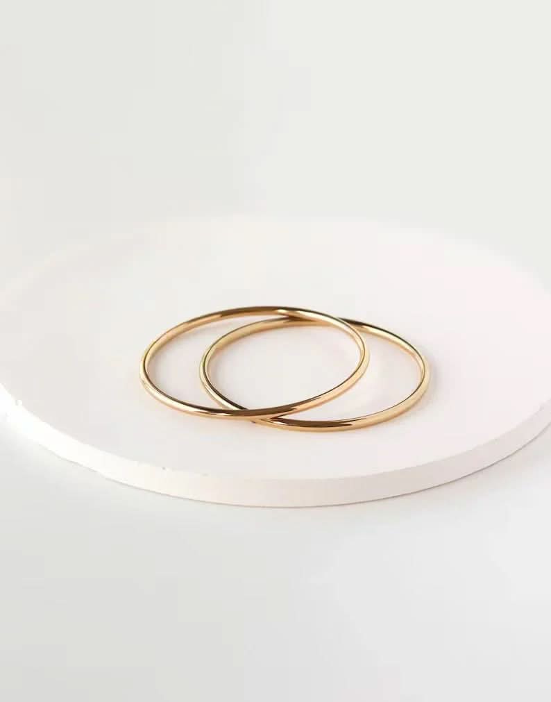Minimalist Bangle Bracelet - AYUNA