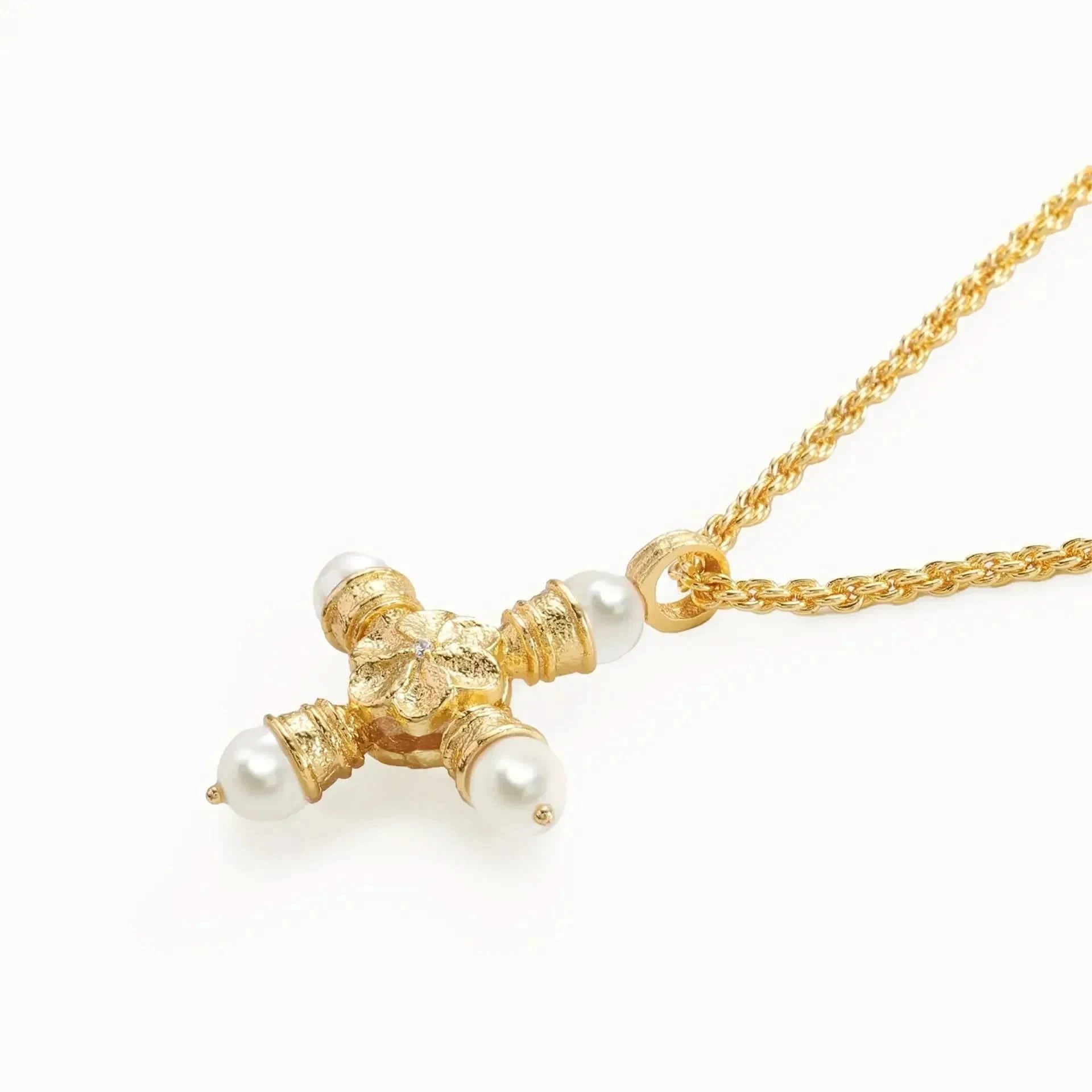 Molten Cross Necklace - AYUNA