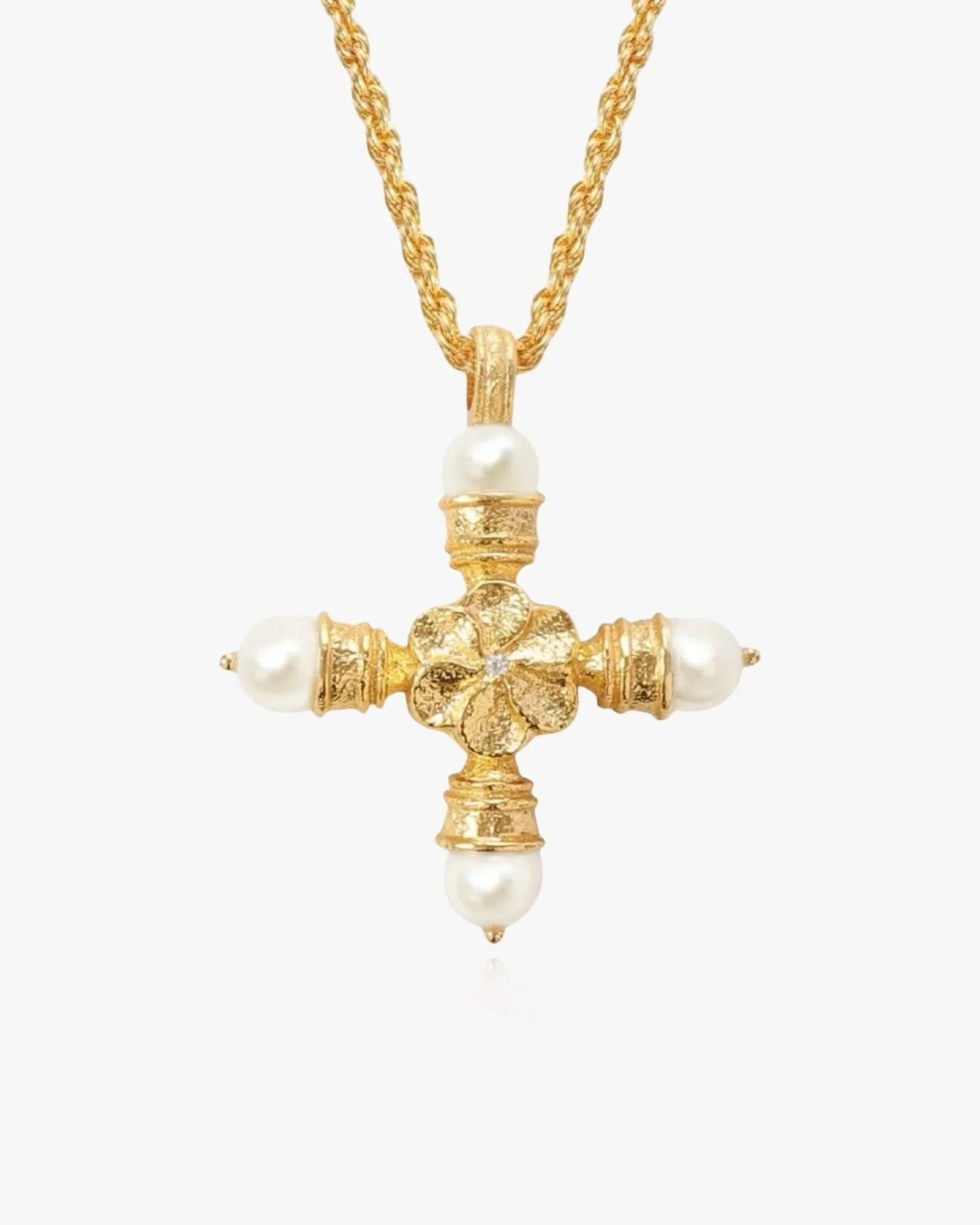 Molten Cross Necklace - AYUNA