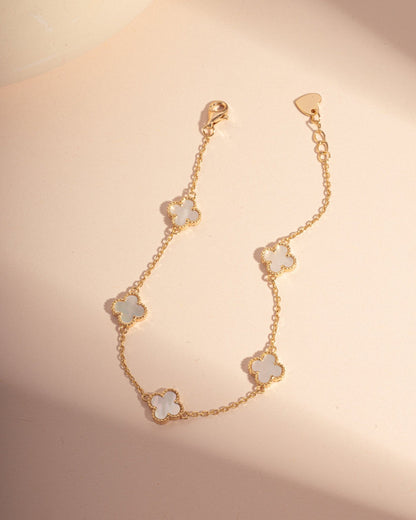 Mother of Pearl Clover Bracelet - AYUNA