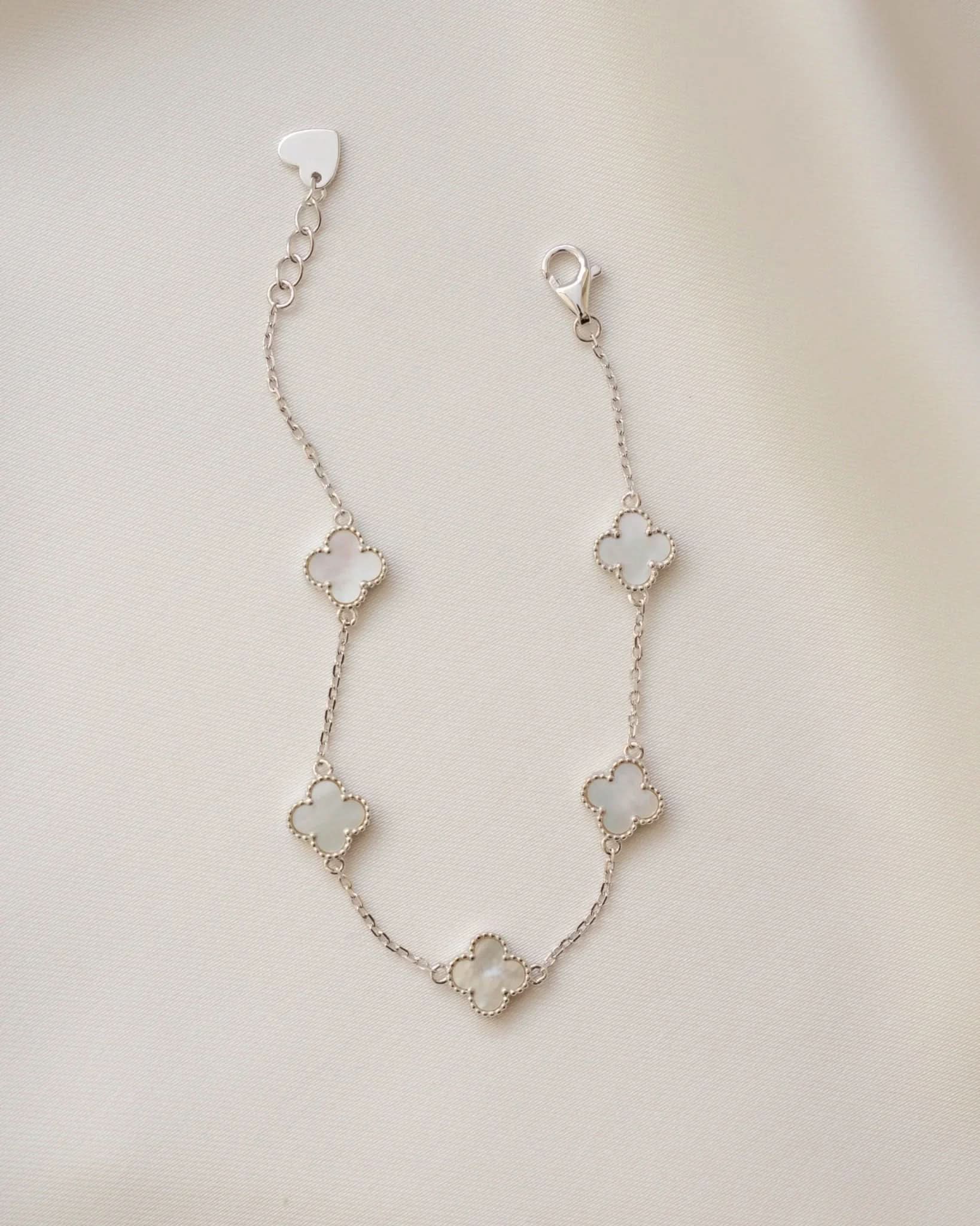 Mother of Pearl Clover Bracelet - AYUNA