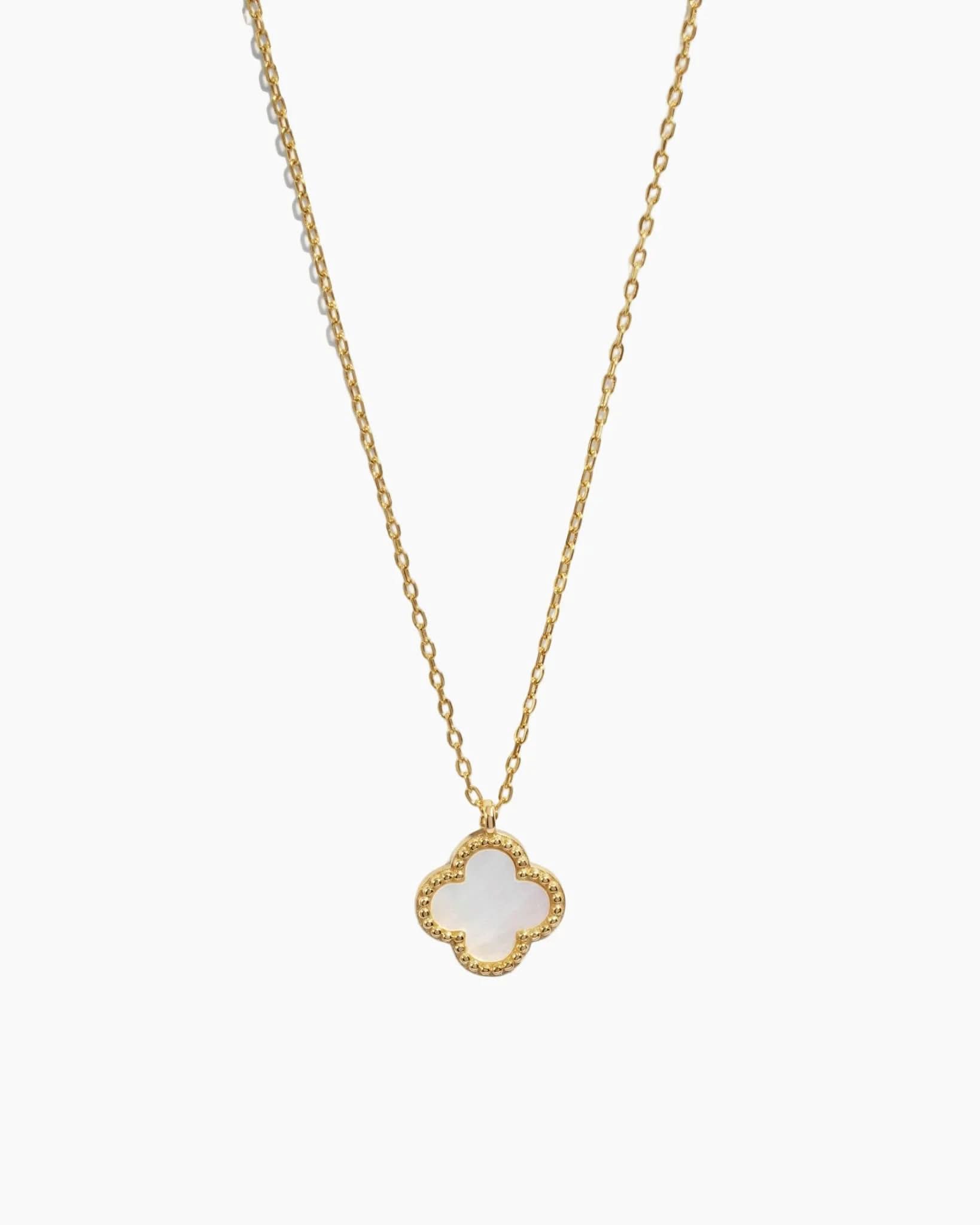 Mother of Pearl Clover Necklace - AYUNA