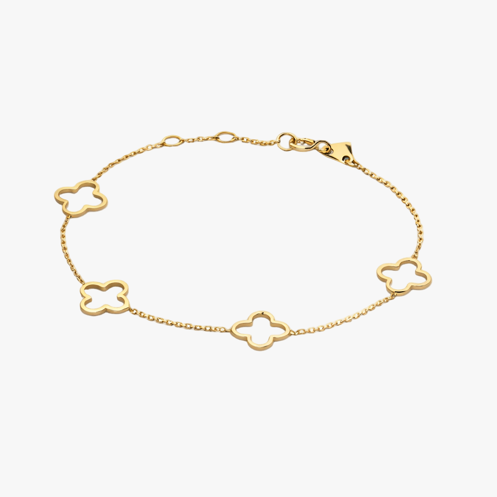 Multi Hollow Clover Bracelet - AYUNA