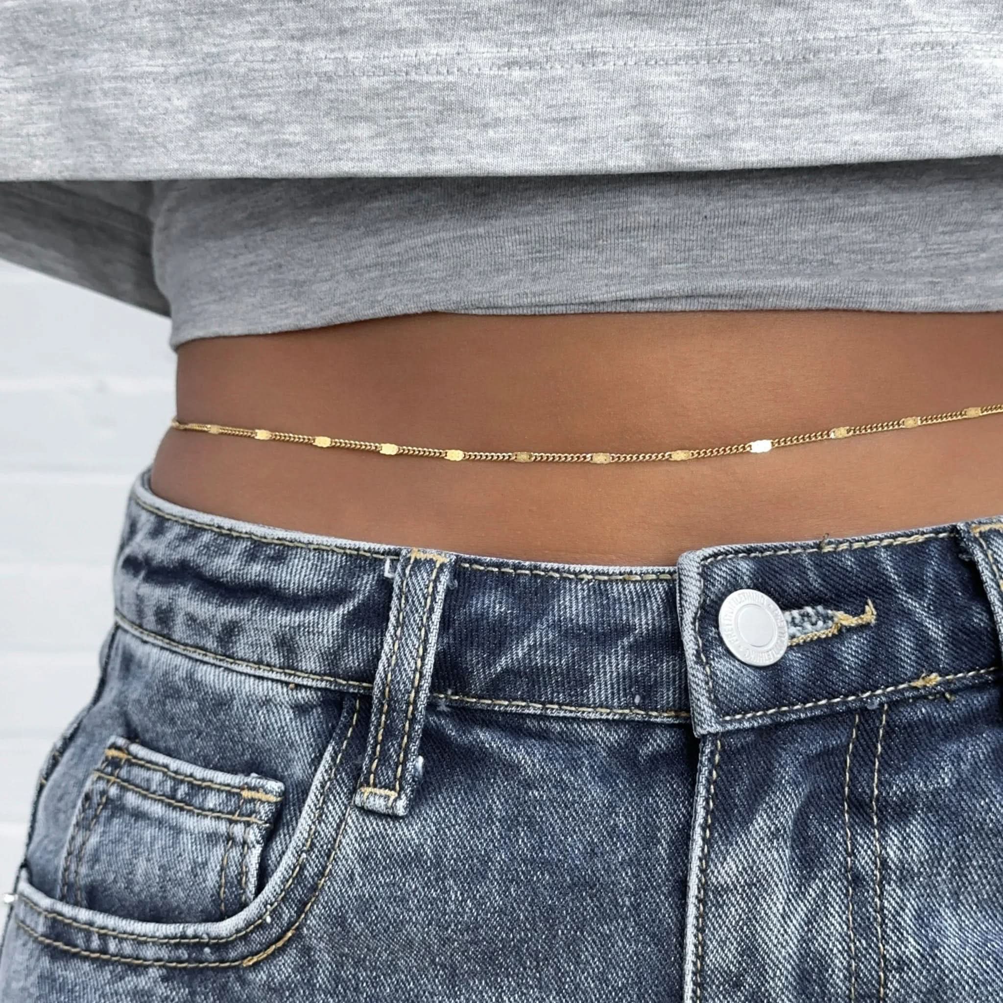 Myla Golden Belly Chain - AYUNA