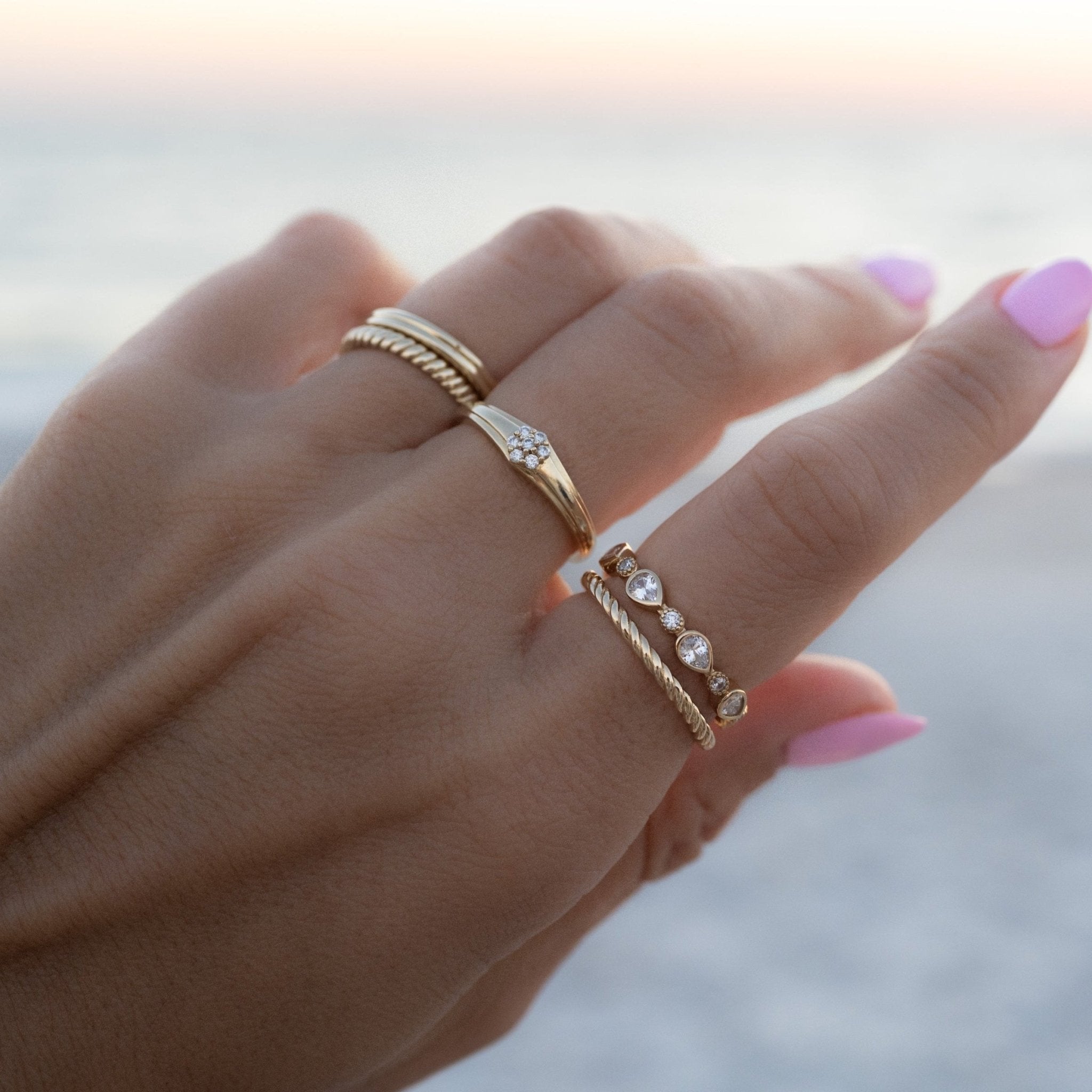 Pear Stacking Ring - AYUNA