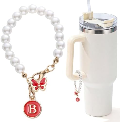 Pearl Chain Accessories Stanley Cup Initial Charms - AYUNA