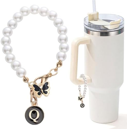 Pearl Chain Accessories Stanley Cup Initial Charms - AYUNA