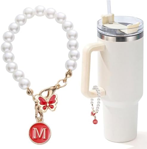 Pearl Chain Accessories Stanley Cup Initial Charms - AYUNA