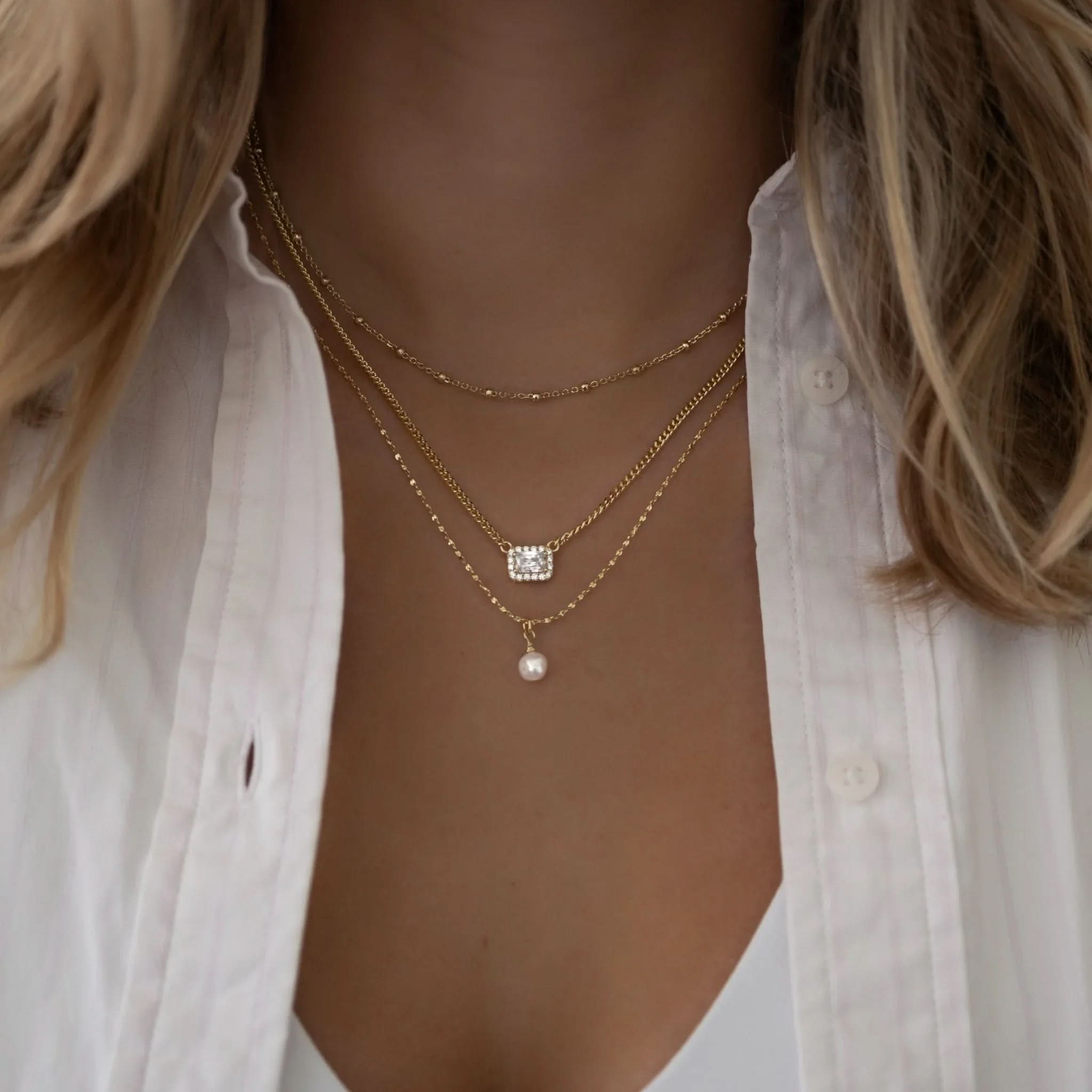 Pearl Pendant Necklace - AYUNA