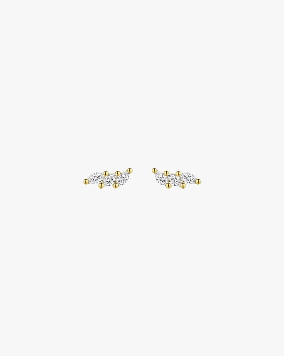Posie Studs - Gold - AYUNA