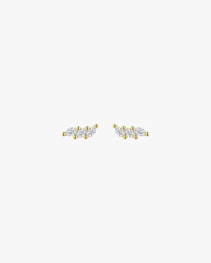 Posie Studs - Gold - AYUNA
