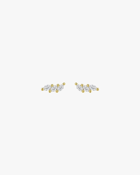 Posie Studs - Gold - AYUNA