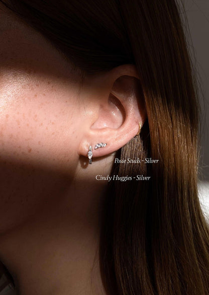 Posie Studs - Silver - AYUNA