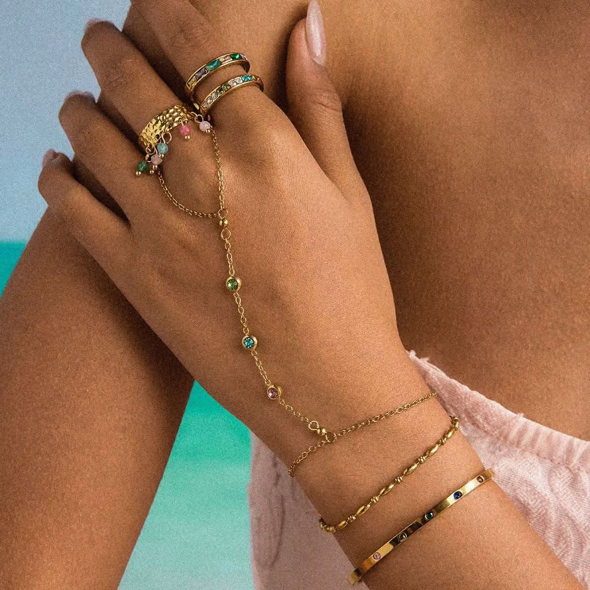 Rainbow Hand Chain - AYUNA