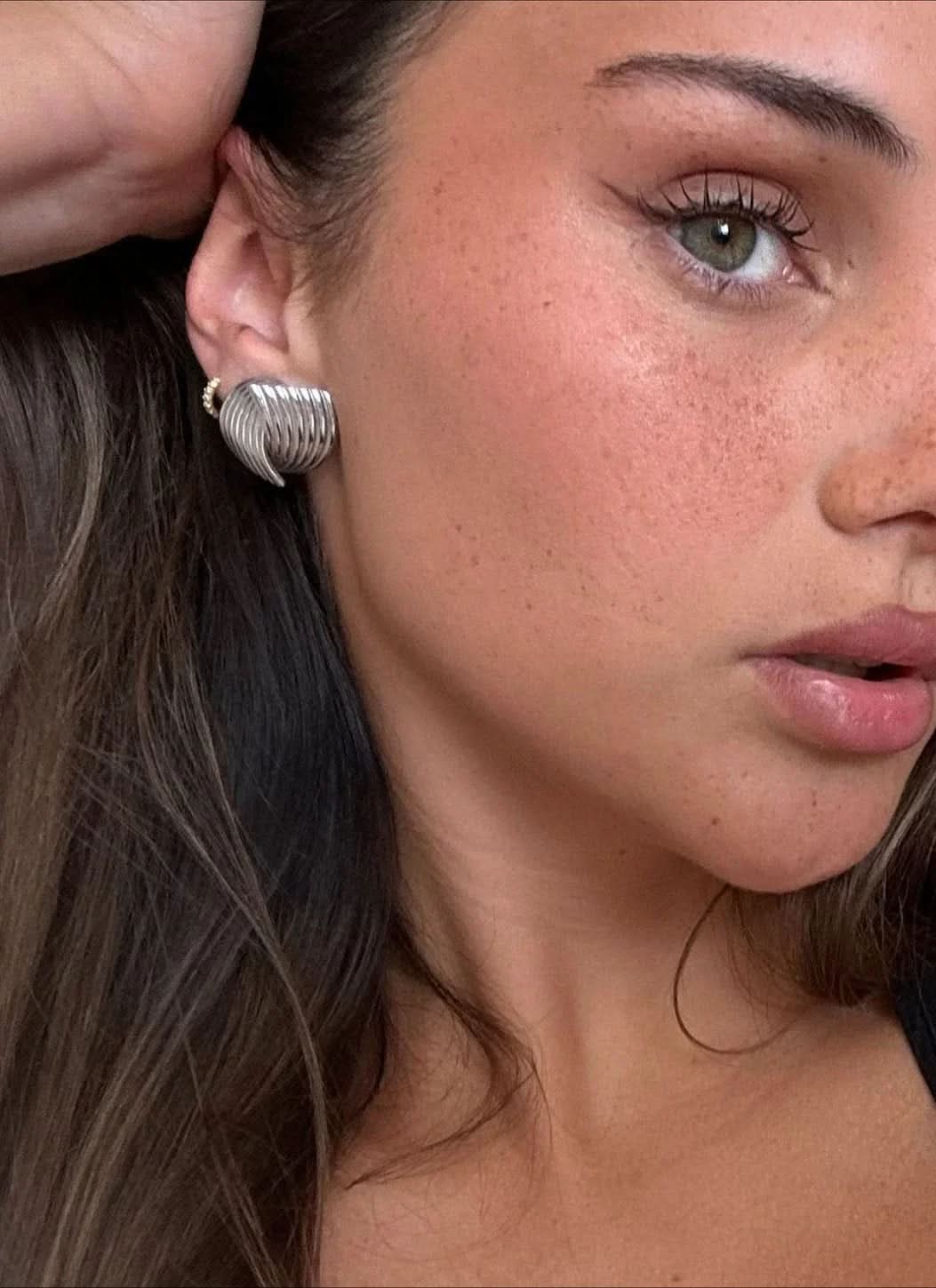 Ricci Earrings - Silver - AYUNA