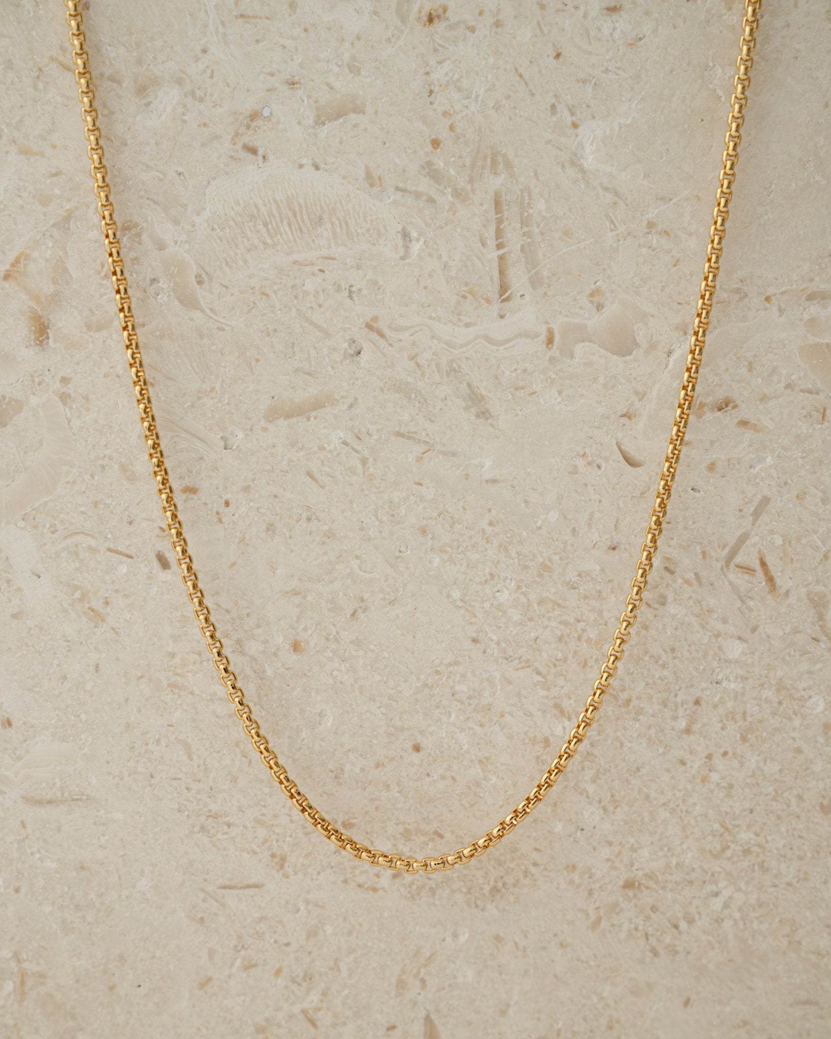 Rounded Box Chain Necklace - AYUNA