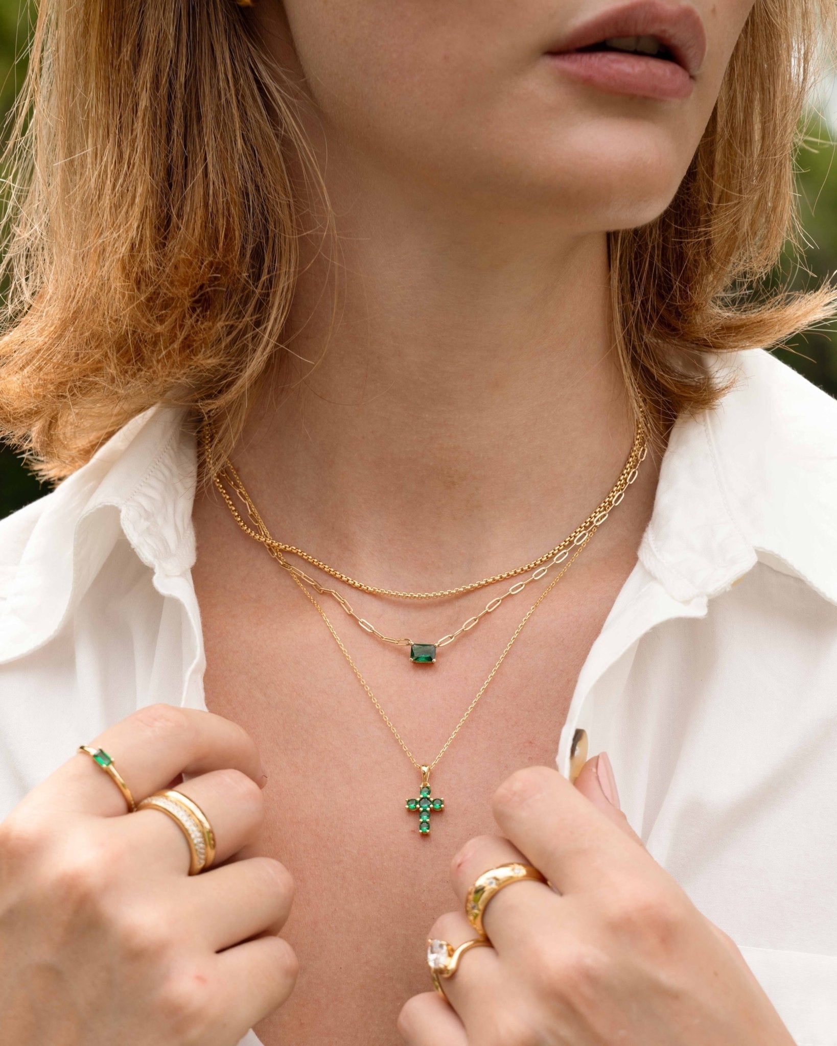 Rounded Box Chain Necklace - AYUNA