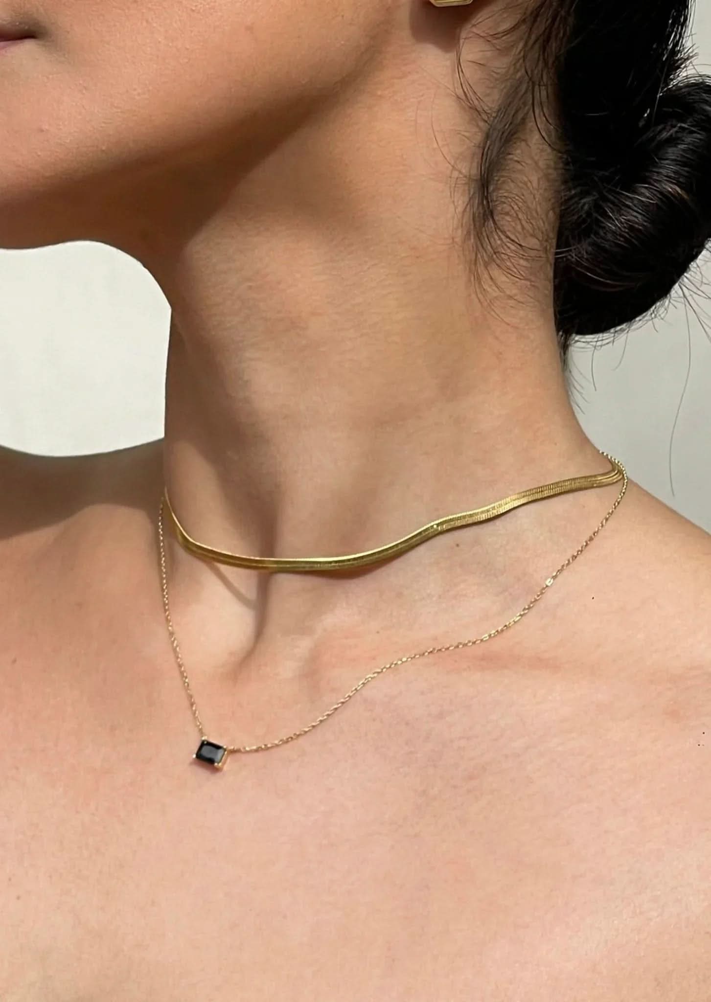 Sienna Necklace - Black Onyx - AYUNA