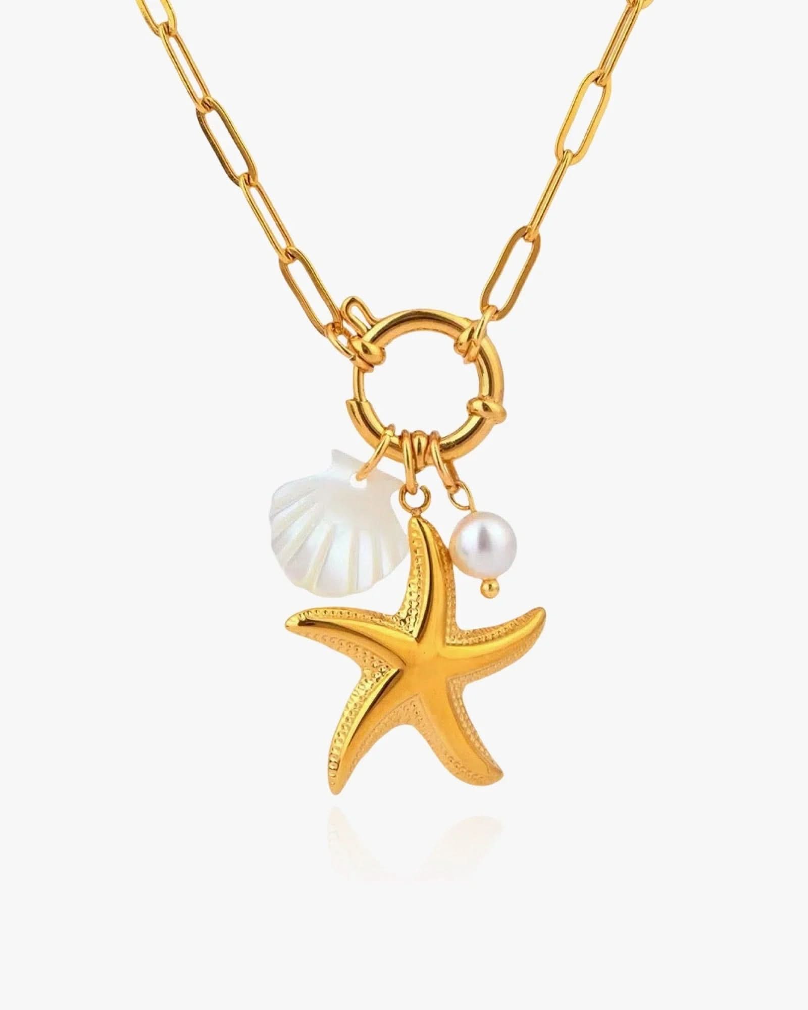 Starfish Charms Necklace - AYUNA
