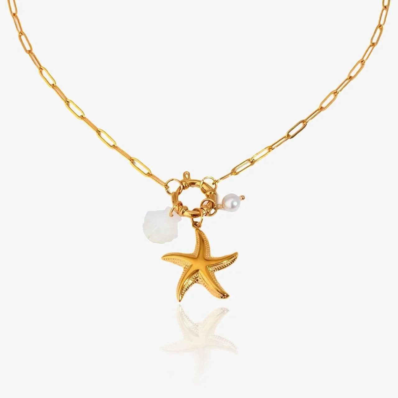 Starfish Charms Necklace - AYUNA