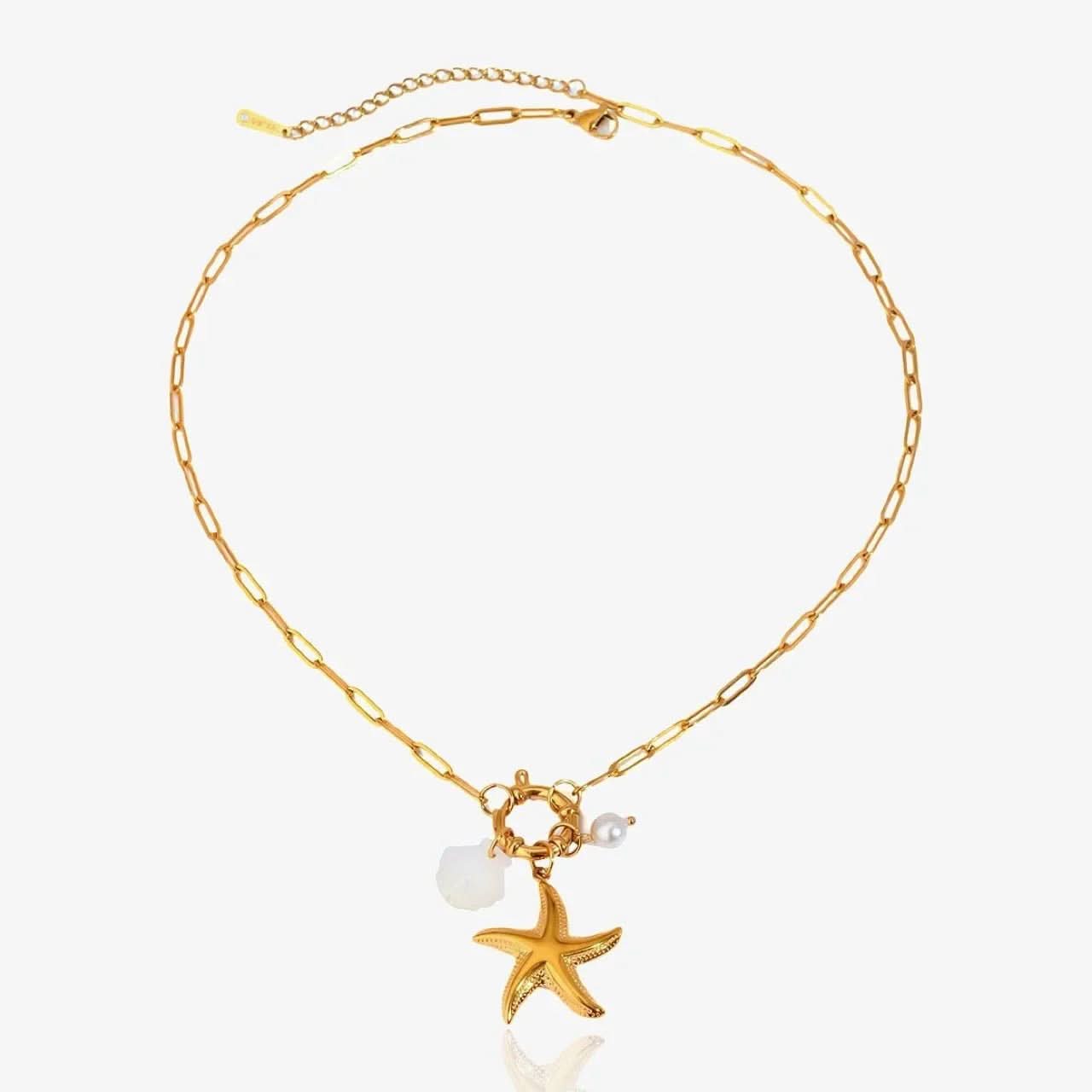 Starfish Charms Necklace - AYUNA