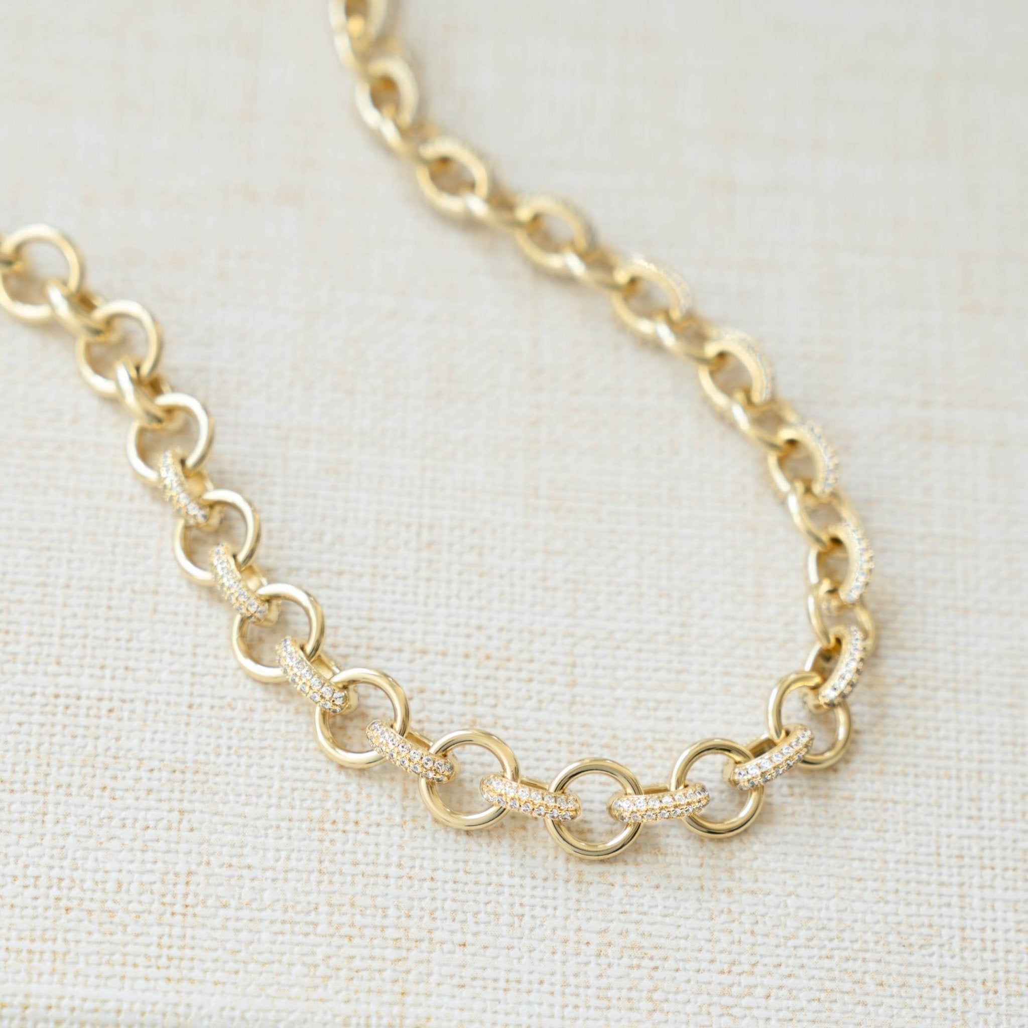 Statement Pavé Necklace - AYUNA