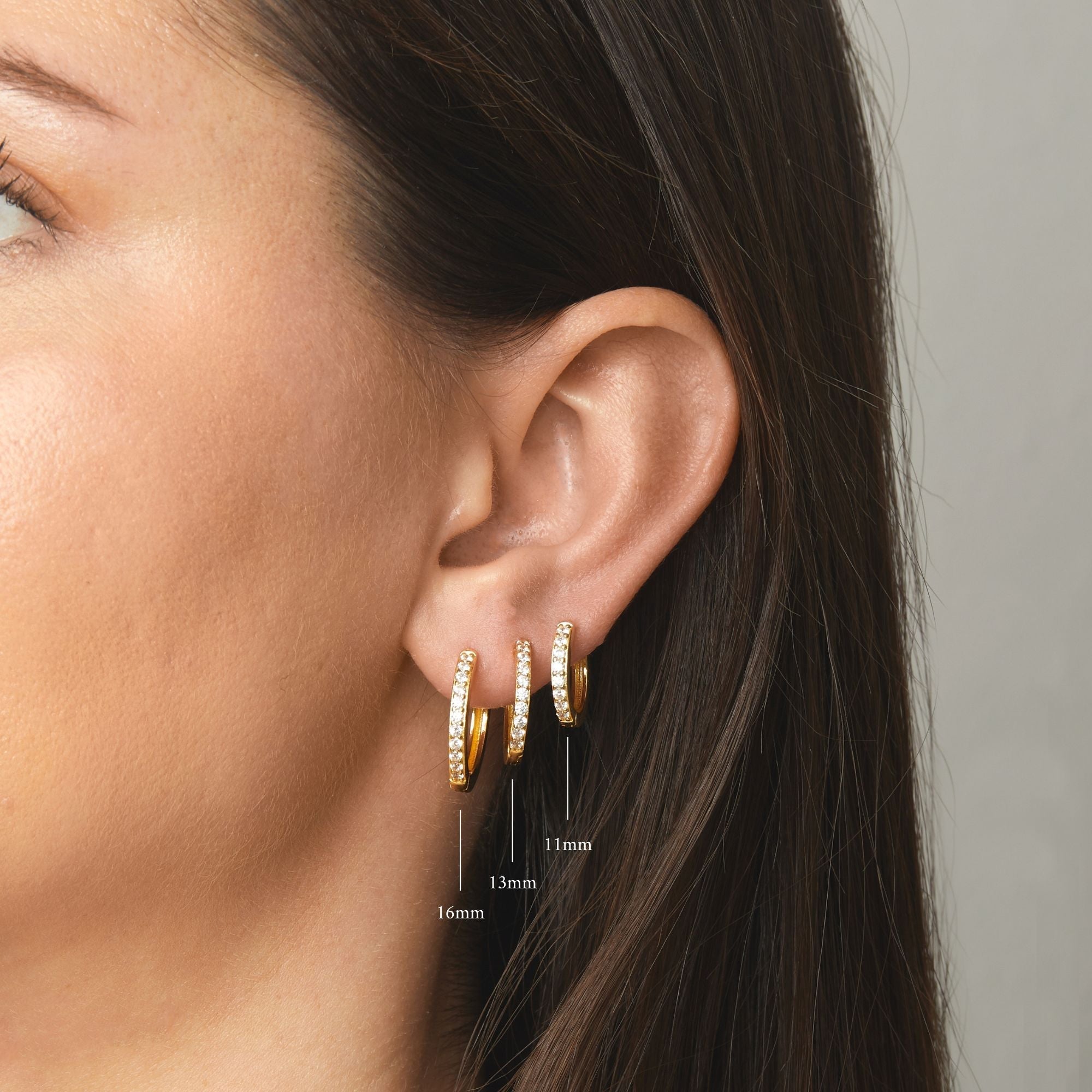 Studded Huggies (Multiple Sizes Available) - AYUNA