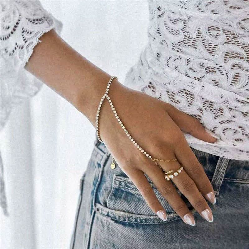 Tennis Hand Chain Bracelet - AYUNA