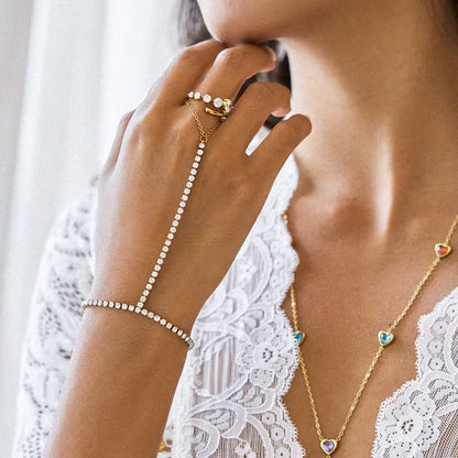 Tennis Hand Chain Bracelet - AYUNA