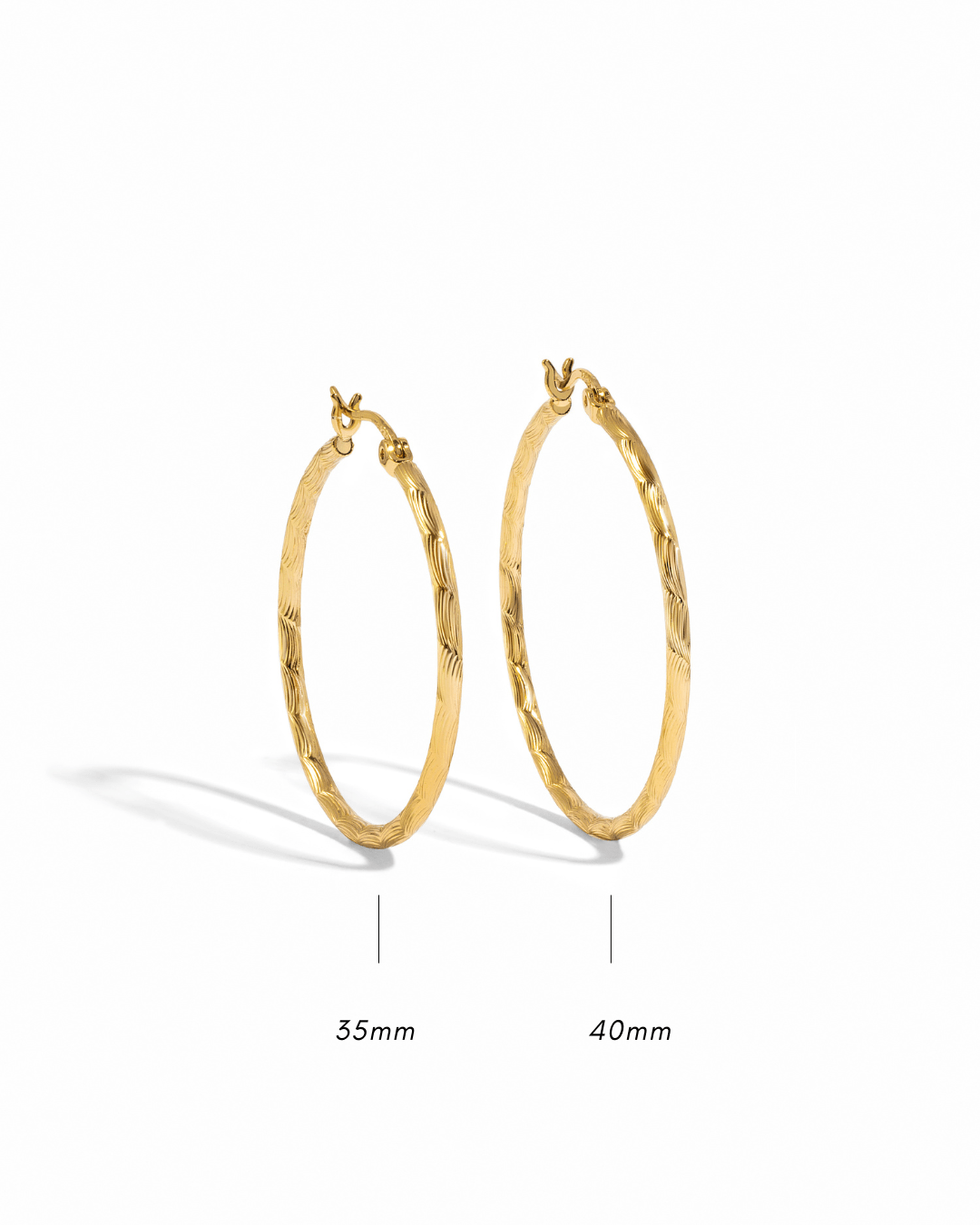 Textured Hoops - AYUNA