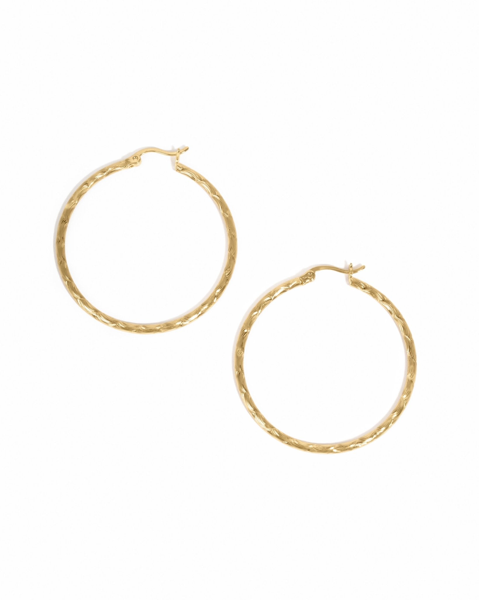 Textured Hoops - AYUNA