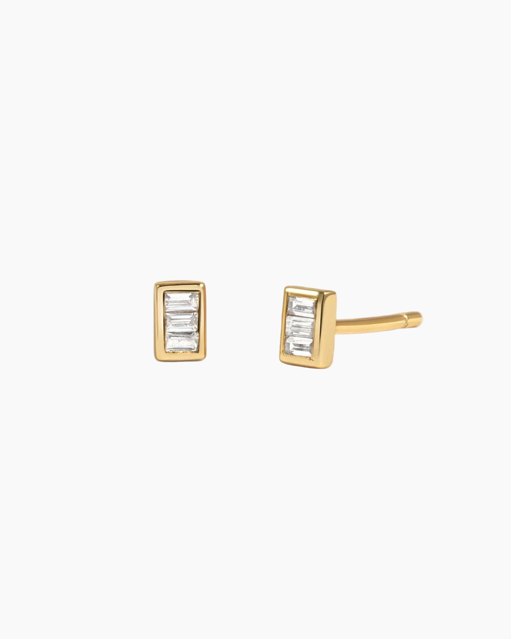 Tiny Baguette Studs - AYUNA
