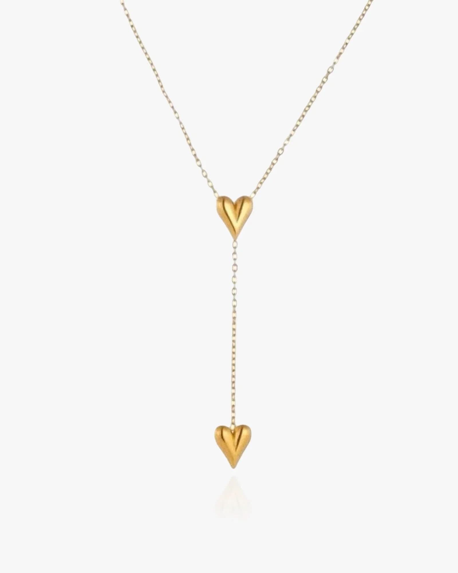 Y Shape Heart Necklace - AYUNA