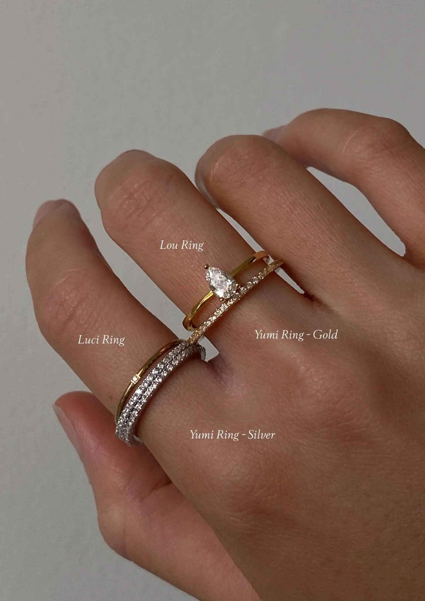 Yumi Ring - Silver - AYUNA